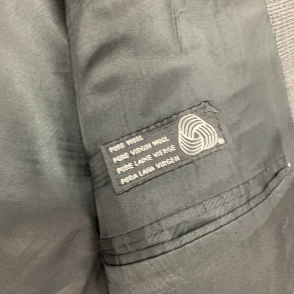 Vintage Ralph Lauren Chaps Blazer Mens 41 Charcoal Wool Two Button Sport Coat - Picture 6 of 13